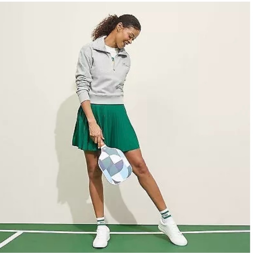 Prince Pickleball Women's French Terry
1/4 Zip Pullover - Heather Gray Size M - Picture 3 of 7